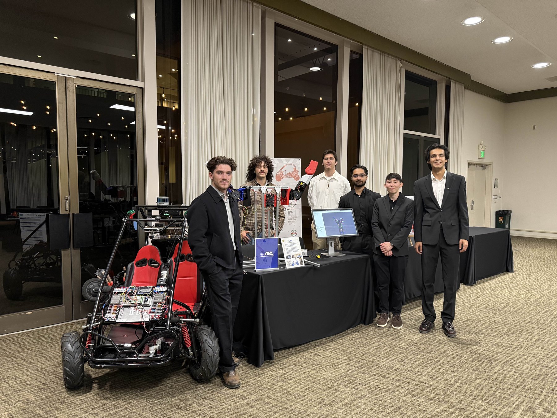 AVL team with AVL-002 at a research event