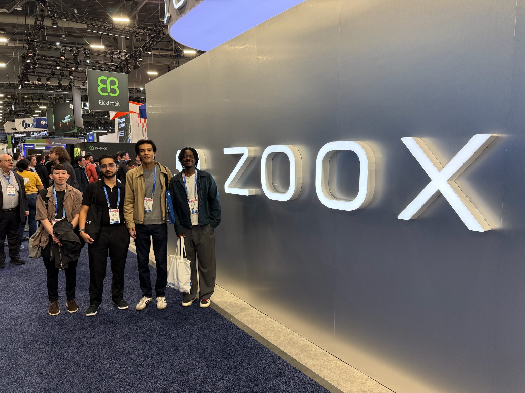 AVL team at Zoox booth CES 2025